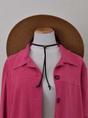 Vintage 90s Bi-Color Stretch Shirt/Shacket‎ by Sarah Bentley